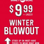 Crazy 8 $9.99 & Under Winter Blowout Sale