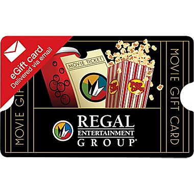 Regal Entertainment Gift Card, $25 (Email Delivery)