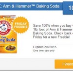 New Saving Star Friday Freebie Offer – 100% Cash Back On Arm & Hammer Baking Soda!
