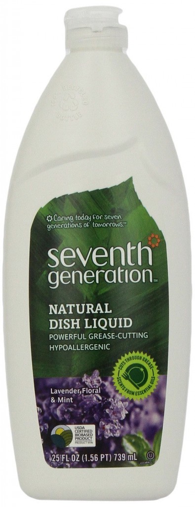Seventh Generation Dish Liquid, Lavender Floral & Mint, 25-Ounce Bottles (Pack of 6) Packaging May Vary
