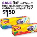 Glad Storage Bags As Low As $0.50