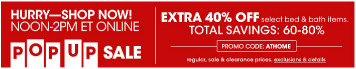 Macy's Pop Up Sale