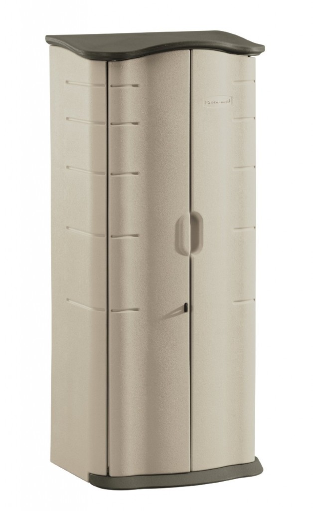 Rubbermaid Plastic Vertical Outdoor Storage Shed, 17-Cubic Foot (FG374901OLVSS)