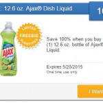 New SavingStar Freebie – FREE Ajax Dish Liquid