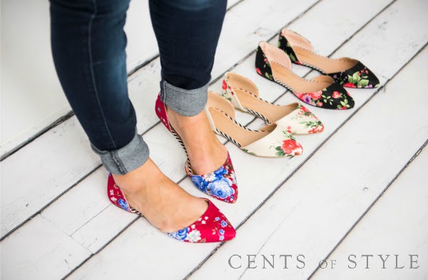 Cents of Style Floral Flats