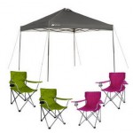 Ozark 10×10 Canopy + Four Folding Chairs Just $79