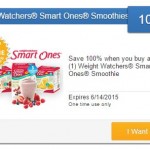 New SavingStar Freebie – FREE Weight Watchers Smart Ones Smoothie