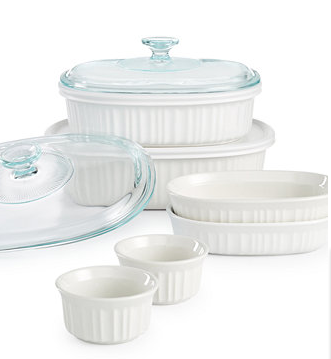 Corningware French White 10 Piece Bakeware Set