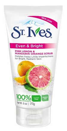 St Ives Scrub, Even & Bright Pink Lemon & Mandarin Orange 6 Ounce