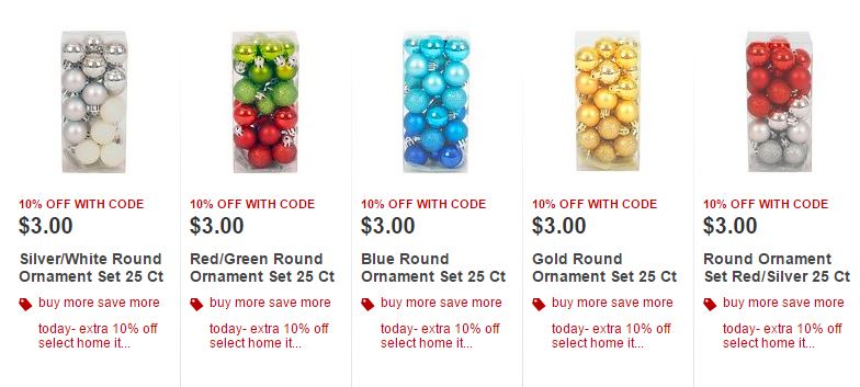 Christmas Ornaments 25 Pieces