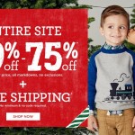 Gymboree – 50-75% OFF Entire Site, FREE Shipping + Rare Coupon Code