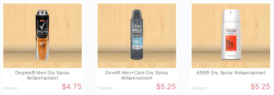 Dry Spray Deodorants