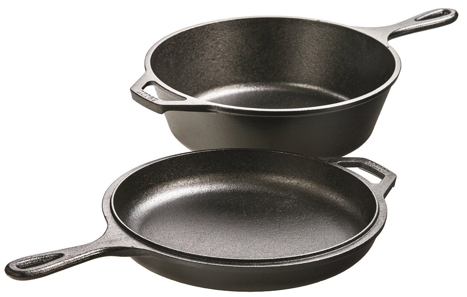 Lodge LCC3 Pre-Seasoned Cast-Iron Combo Cooker, 3.2-Quart