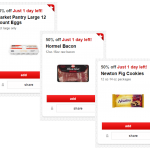 Even More New High Value Cartwheel Discounts – 50% OFF Eggs, Bacon & Fig Newtons!