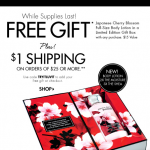 New Bath & Body Works Coupon – FREE Japanese Cherry Blossom Body Lotion, 50% Off Fall Clearance + $1 Shipping With $25 Purchase