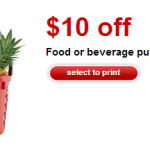Target $10 Off $50 Food & Beverage Coupon Now Printable