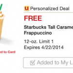 FREE Starbucks Caramel Frappuccino For Safeway Shoppers