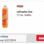 More FREE refreshe Ice Sparkling Water For Safeway Shoppers