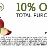 New 10% OFF Sprout’s Coupon