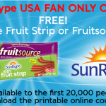 FREE SunRype Fruit Strip Or FruitSource Bar (First 20,000)