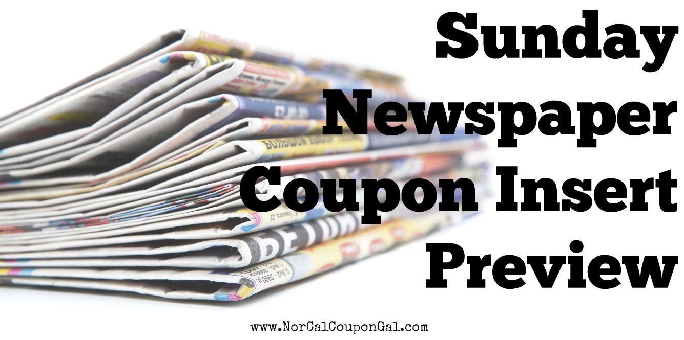 Sunday Newspaper Coupon Insert Preview