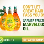 FREE Garnier Fructis Marvelous Oil Sample