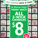 Bath & Body Works 3-Wick Candles Just $8 (Today Only!)