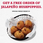 FREE Arby’s Jalapeno Hush Puppies