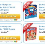 Rare Spin Masters Game Coupons